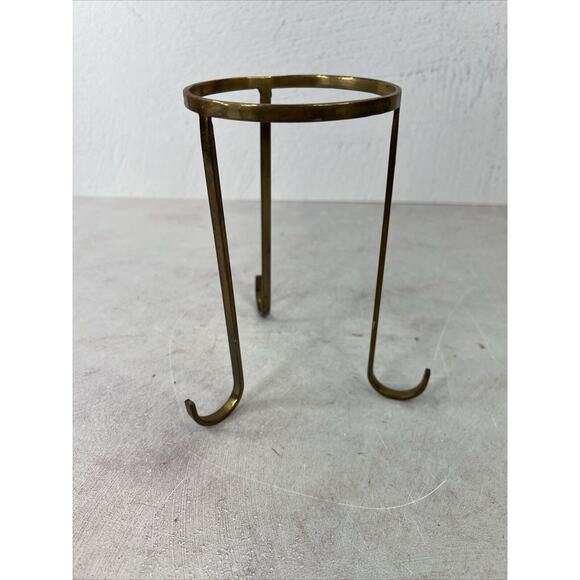 Vintage Brass Stand For Candles Planters Home Decor 6.75”H X‎ 3.75W - Picture 1 of 6